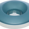Trixie slowfeeding rocking bowl kunststof tpr grijs blauw