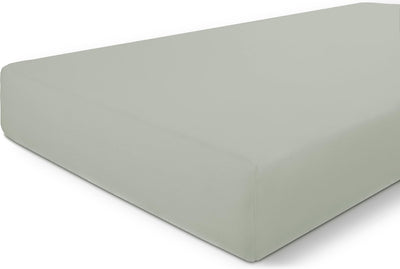 Byrklund hoeslaken bed basics cotton - 180x200 - 100% katoen - grijsgroen