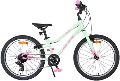 Volare milano kinderfiets - meisjes - 20 inch - mintgroen - 6 versnellingen