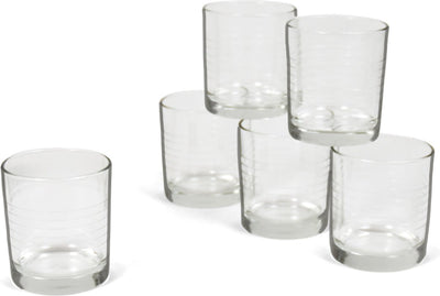 Bormioli rocco bormioli drinkglazen - 6 stuks - transparant - glas - 240 ml - glazen - drinkglas waterglas tumblerglas