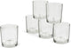 Bormioli rocco bormioli drinkglazen - 6 stuks - transparant - glas - 240 ml - glazen - drinkglas waterglas tumblerglas