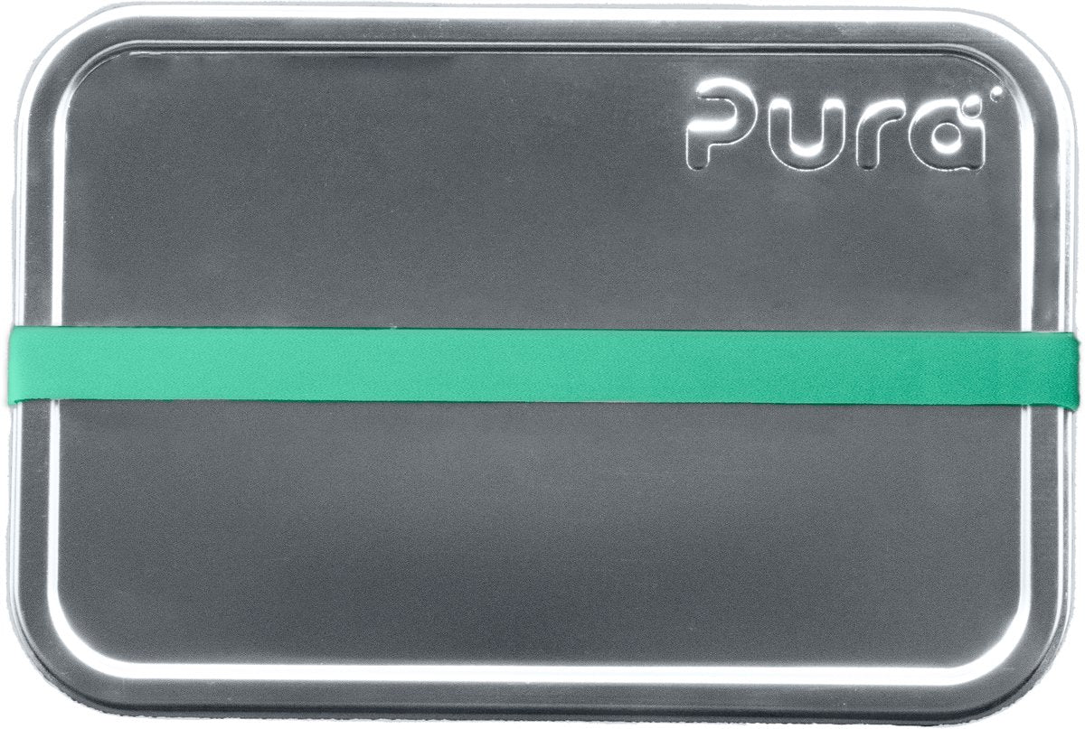 Pura lunchbox - small - inclusief silicone band - rvs - plasticvrij