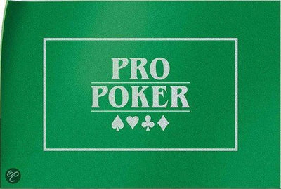 Tactic pro poker speelkleed – pokermat van stevig vilt – 90x60 cm – groene casino lay-out – voor texas hold’em en andere pokervarianten – geschikt voor 2 tot 12 spelers – vanaf 14 jaar