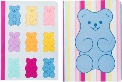 Kangaro schriften - b'log sweet candy - formaat a5 - met lijn - 2 stuks - met aarbeiengeur