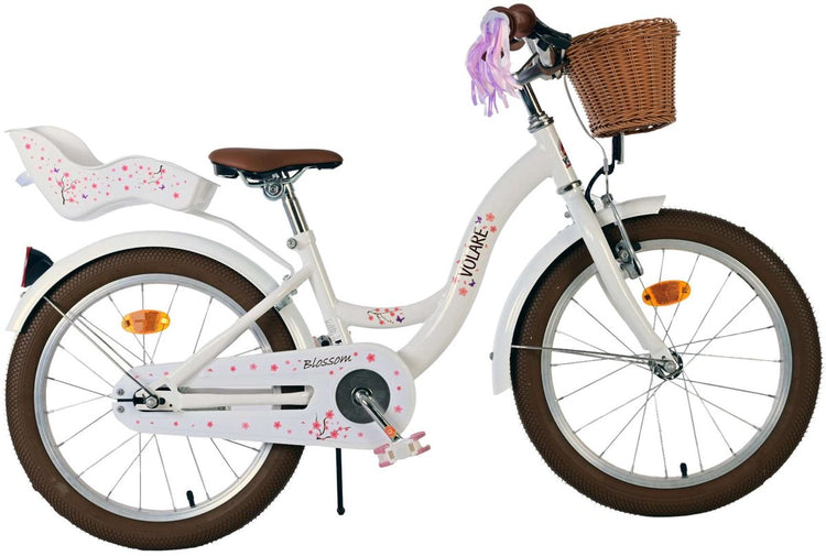Volare blossom kinderfiets - meisjes - 18 inch - roze - terugtraprem en 1 handrem