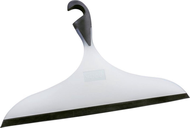 Wenko douchewisser loano xxl wit en zwart kunststof 34cm breed - raamwisser - trekker douche extra breed met ophanghaak