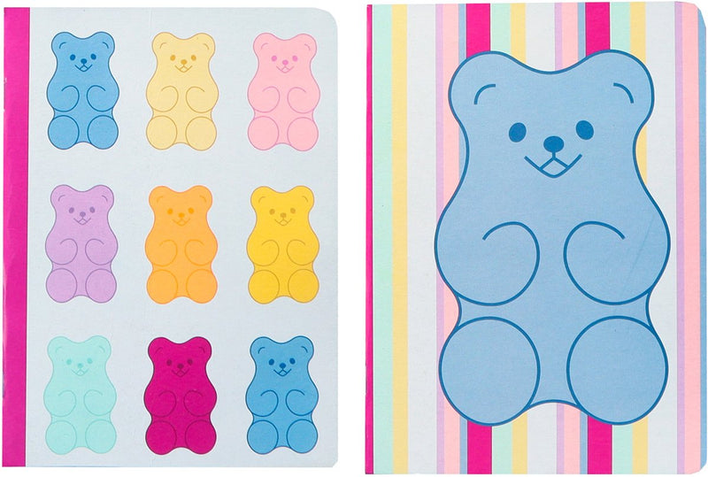 Kangaro schriften - b'log sweet candy - formaat a5 - met ruit 5mm - 2 stuks - met aarbeiengeur - an-122671-a