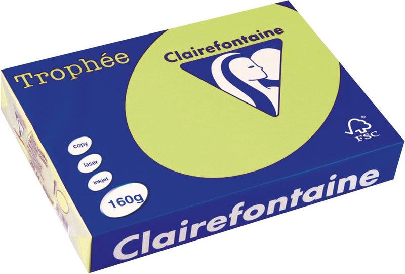 Clairefontaine trophée pastel | gekleurd papier | a4 | 160 g | 250 vel | golfgroen