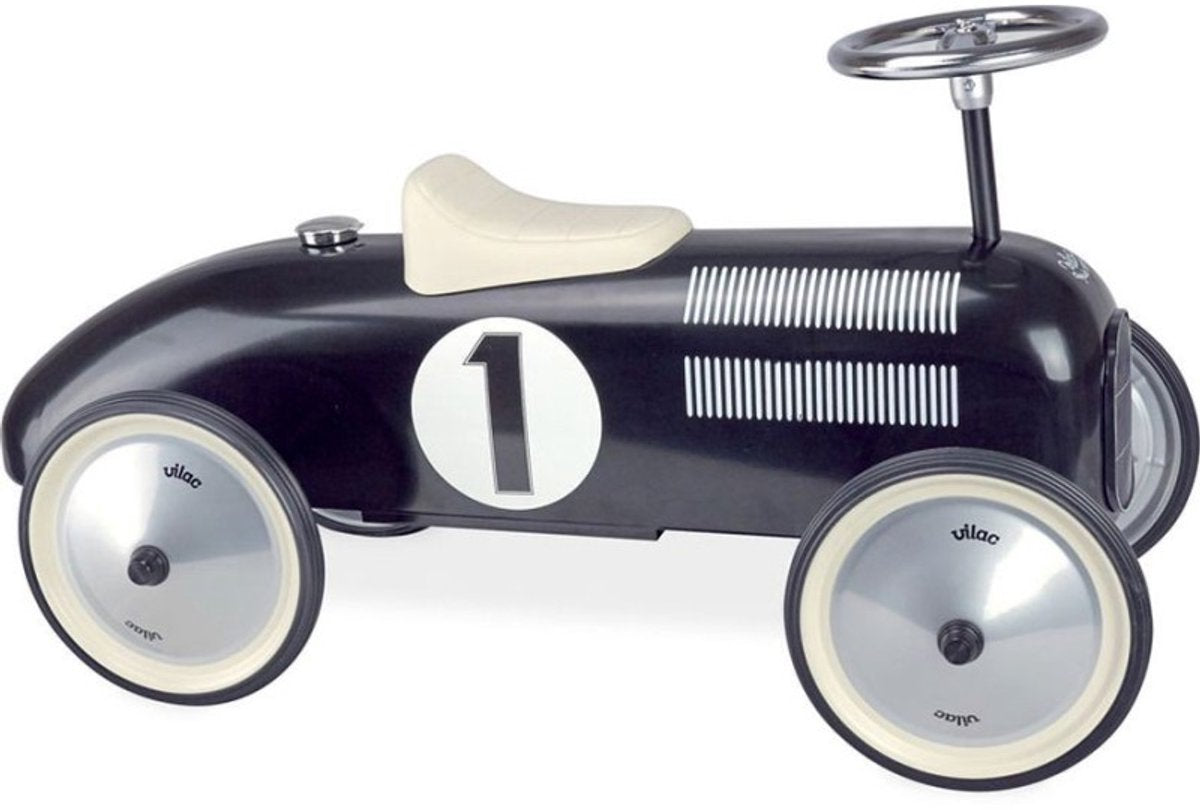 Vilac - metalen loopwagen - vintage zwart nr1