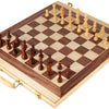Small foot - houten schaakspel en backgammon