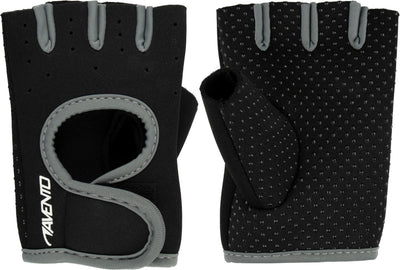 Avento fitness handschoenen neopreen - zwart grijs - l xl