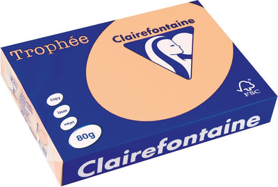 Clairefontaine trophée gekleurd papier, a4, 80 g, 500 vel, zalm