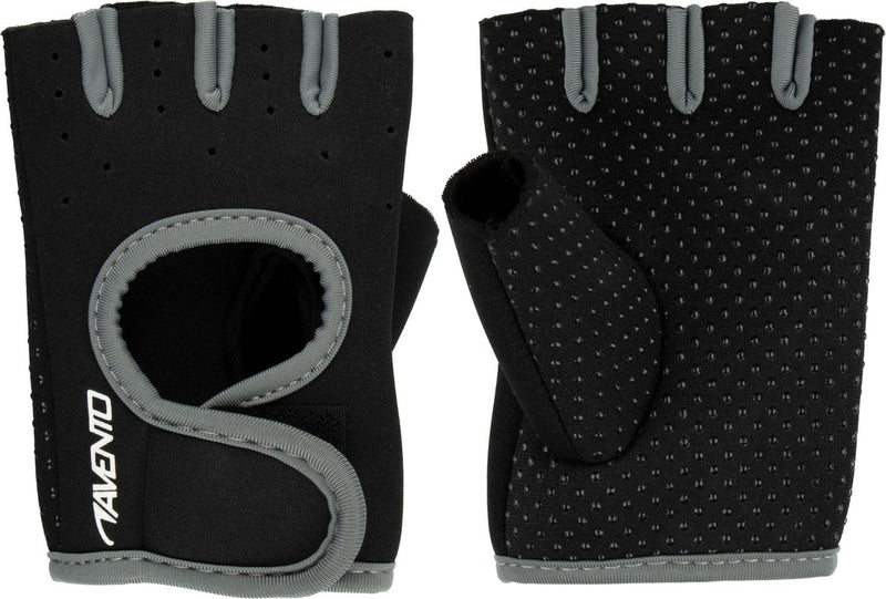 Avento fitness handschoenen neopreen - zwart grijs - l xl