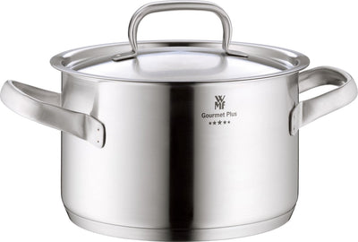 Wmf gourmet plus - kookpan middelhoog - ø16 cm - rvs - geschikt voor alle warmtebronnen - professionele kwaliteit