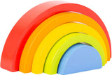 Small foot - houten bouwblokken regenboog, 5dlg. - afbeelding 1