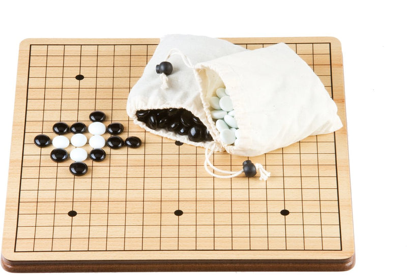 Engelhart reis go bordspel magnetisch opklapbaar 36x36 cm – strategisch reisspel met opbergvak –