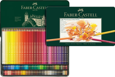 Faber-castell kleurpotloden - polychromos - 120 stuks in blik - fc-110011