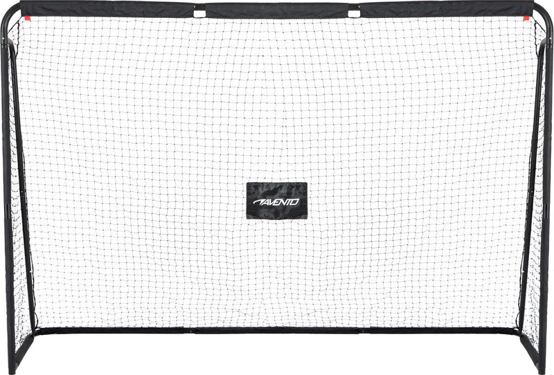 Avento voetbaldoel met targetscherm - staal - ca. 300 x 200 x 91.5 cm