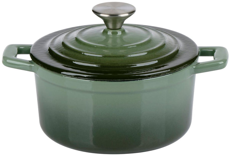 Alpina casserole 14cm cast iron green