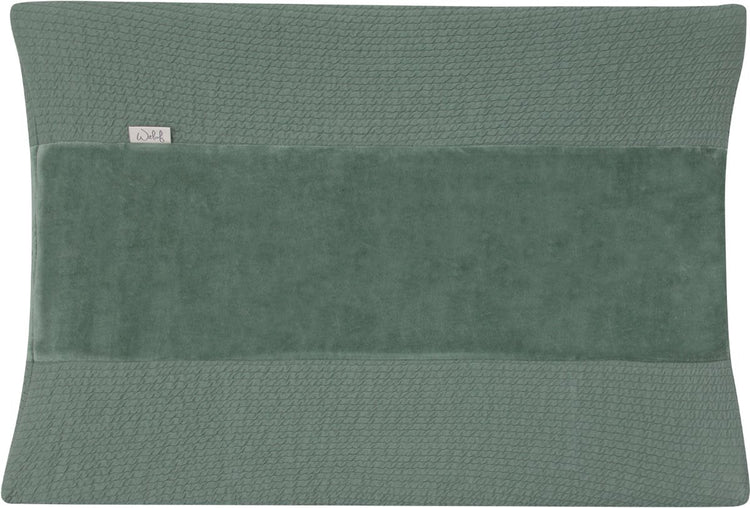 Witlof for kids aankleedkussenhoes forest green waves 70 x 50 cm