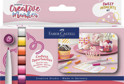 Faber-castell marker - creatief goldfaber - lijnbreedte 1.5mm - set sweet moments - fc-160602