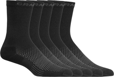 Craft active high sock 5-pack unisex sportsokken - zwart