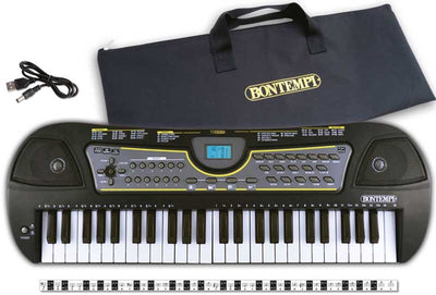 Bontempi spa bontempi - digitaal keyboard - 49 toetsen + adaptor + tas