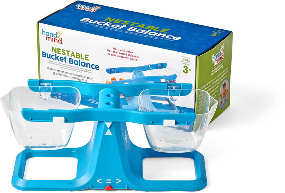 Learning resources nestable bucket balance, single - 3+