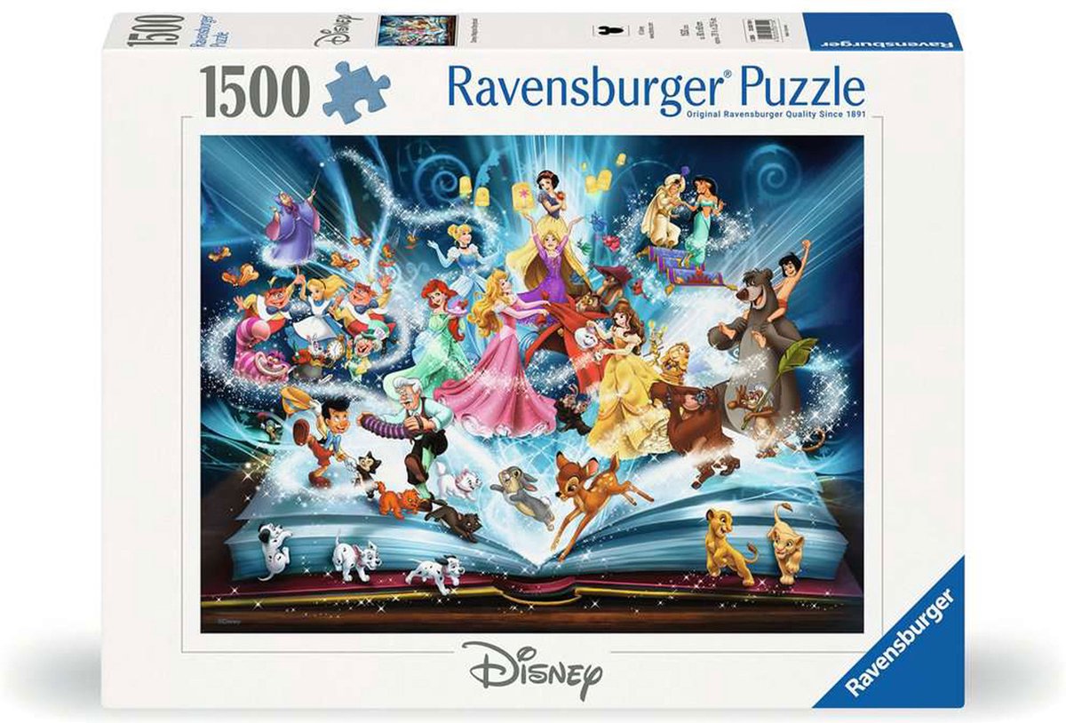 Ravensburger : puzzel disney's magische sprookjesboek -1500 stukjes - legpuzzel