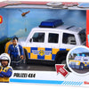 Simba brandweerman sam politieauto speelgoed met speelfiguur malcolm.