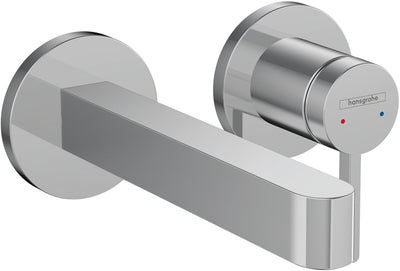 Hansgrohe finoris - inbouw wastafelmengkraan - ééngreeps bediening - met afvoerplug - 168mm - chroom