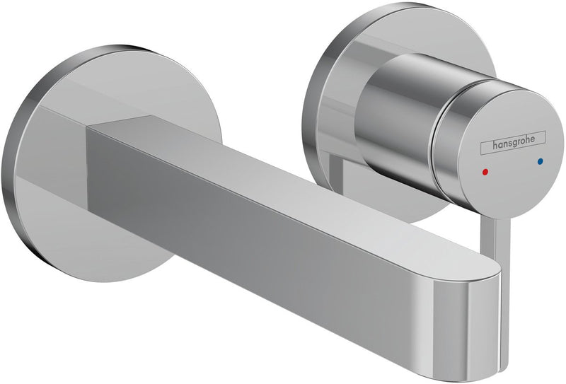 Hansgrohe finoris - inbouw wastafelmengkraan - ééngreeps bediening - met afvoerplug - 168mm - chroom