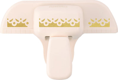 Vaessen creative pons - randpons kanten rand - 9,6 x 4,5 cm - ivoor