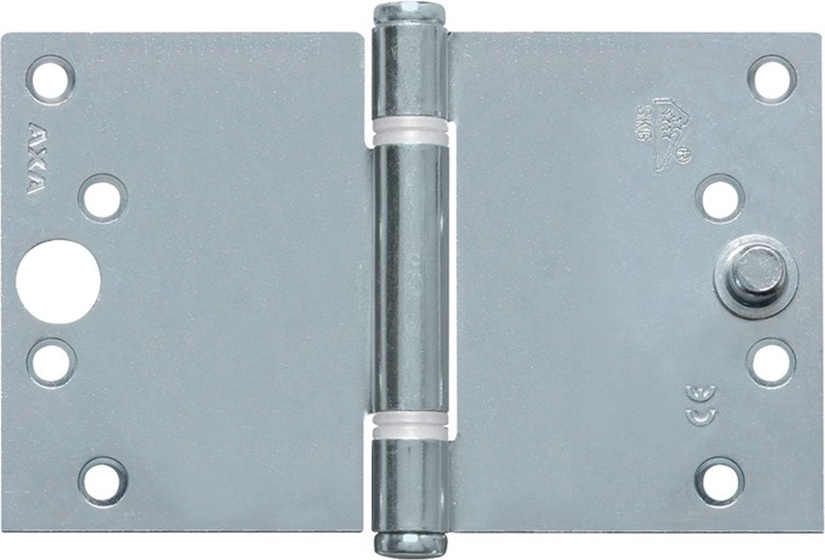 Axa kantelaafscharnier - 89 x 150 mm - skg** - verzinkt - dikte 2.4 mm - met dievenklauw