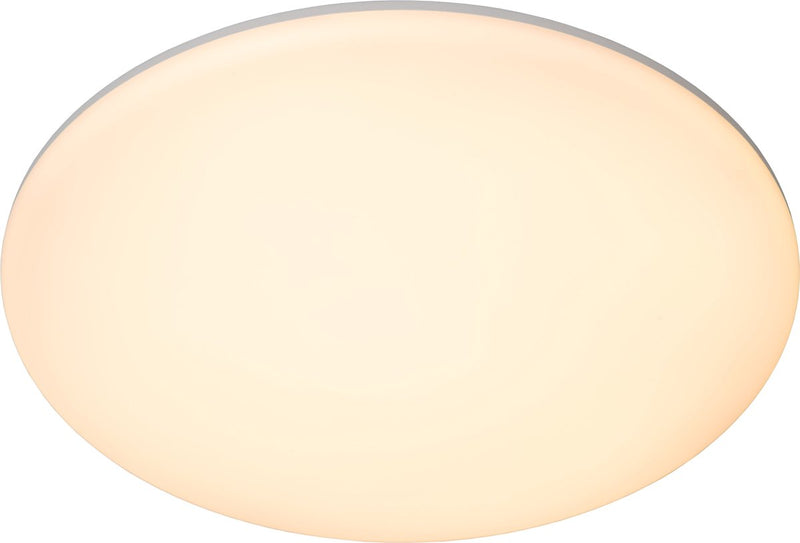 Lucide olson - plafonnière (plafondlamp) badkamer - ø 35 cm - led - cct - 1x36w 3000k 6500k - ip44 - opaal