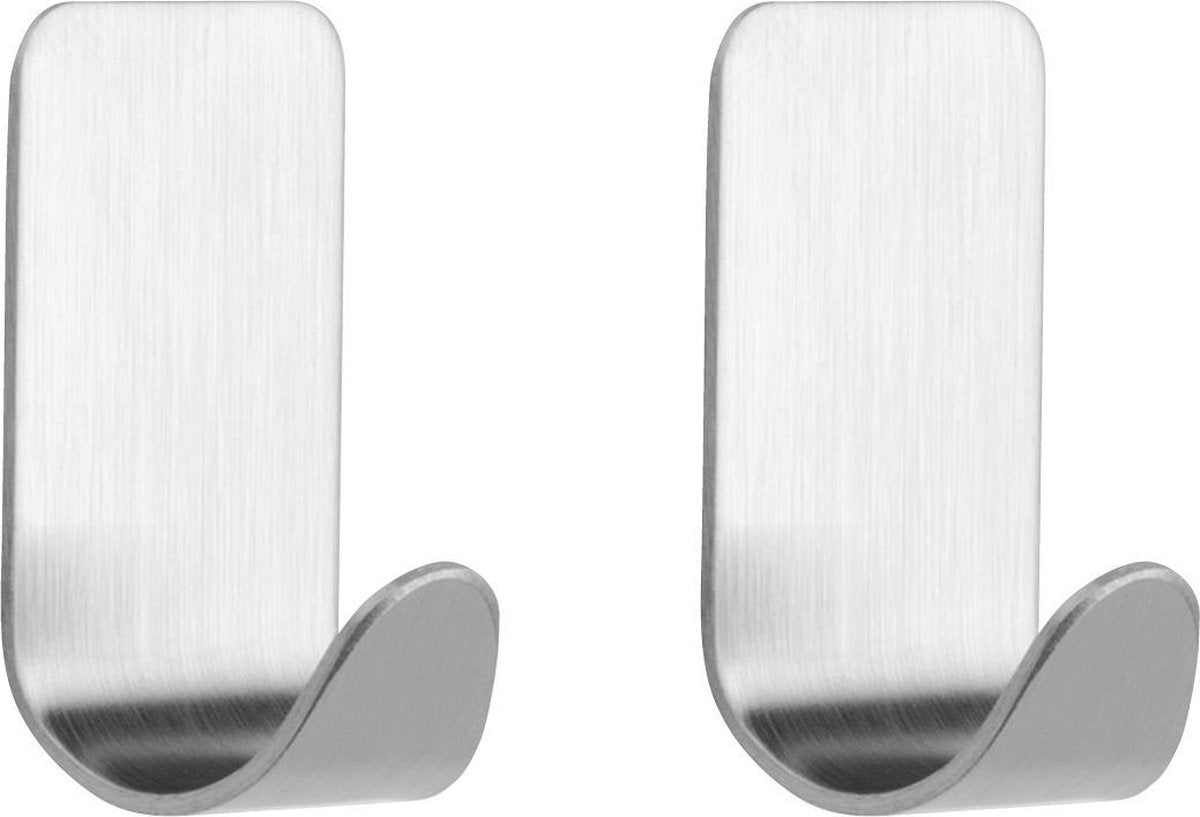 Tiger - handdoekhaak basic - 2 stuks - rvs geborsteld