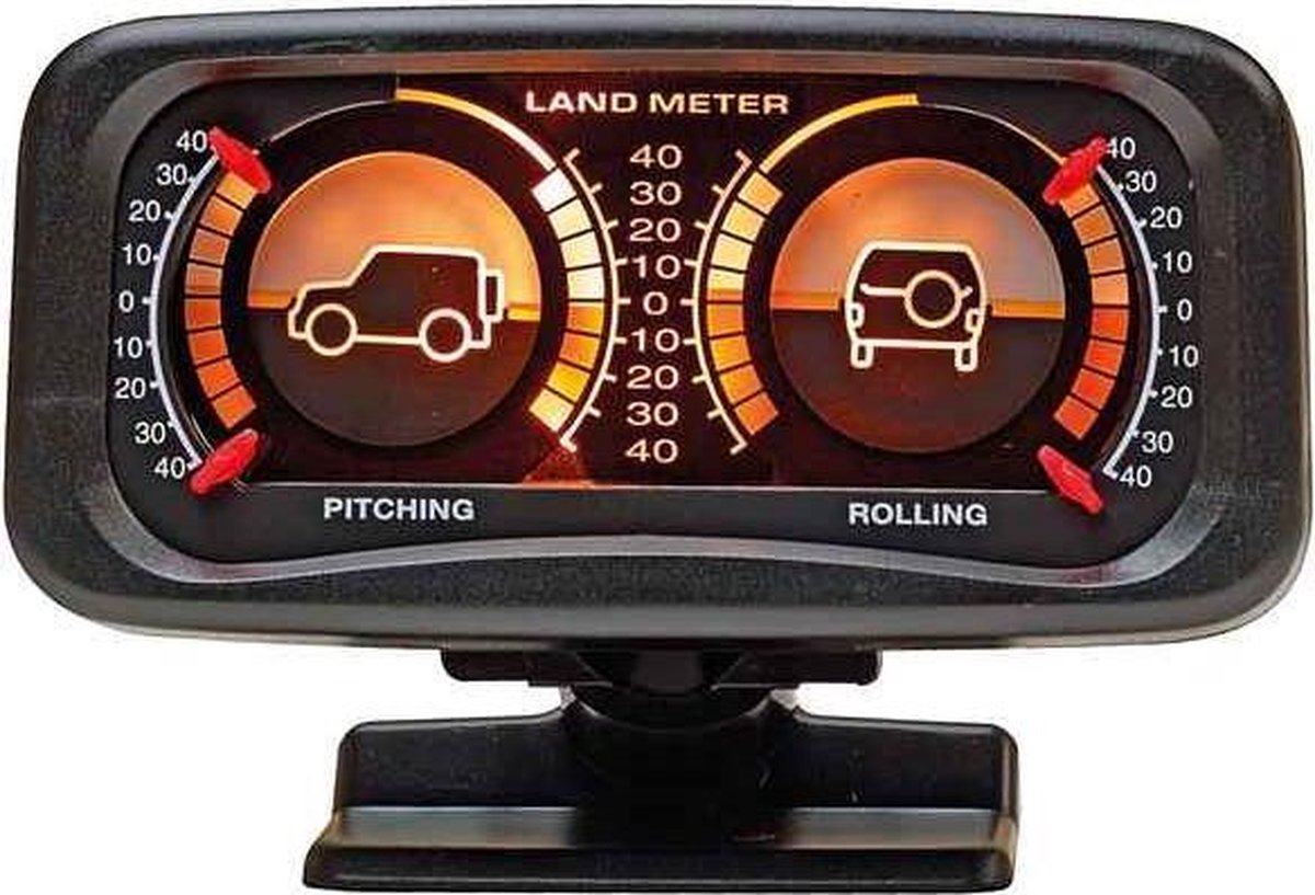 Car plus hellingmeter 4x4 12 volt zwart