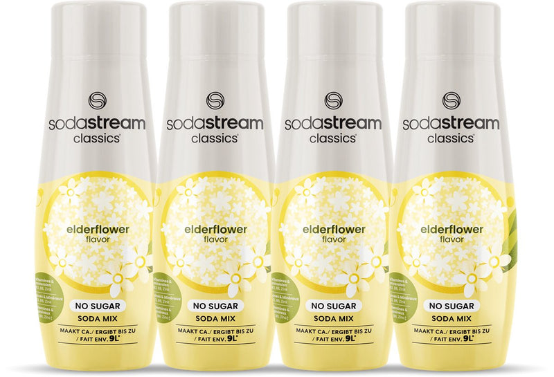 Sodastream elderflower zero siroop - 4 pack