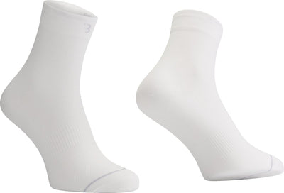 Bbb cycling fietssokken wit - 3 paar - lengte: 13cm - duurzame wielrensokken zomer - maat 44 47 - fietssokken heren en dames - combifeet bso-20
