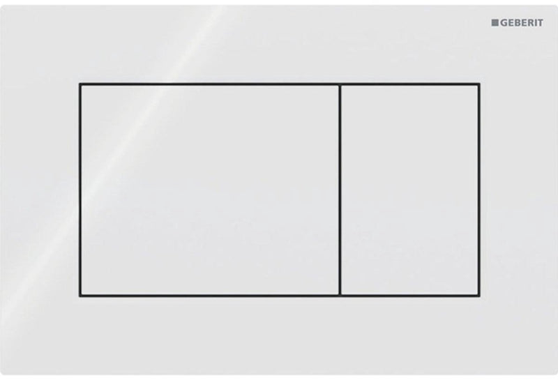 Geberit sigma01 bedieningsplaat - 2-toets spoeling - vierkant - alpien wit