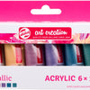 Talens art creation acrylverf set metallic | 6 x 12 ml