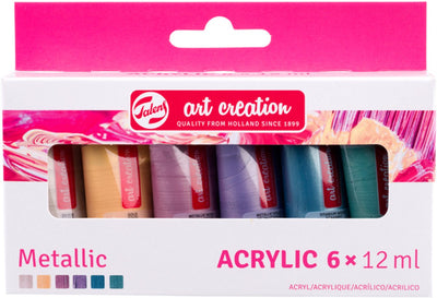 Talens art creation acrylverf set metallic | 6 x 12 ml