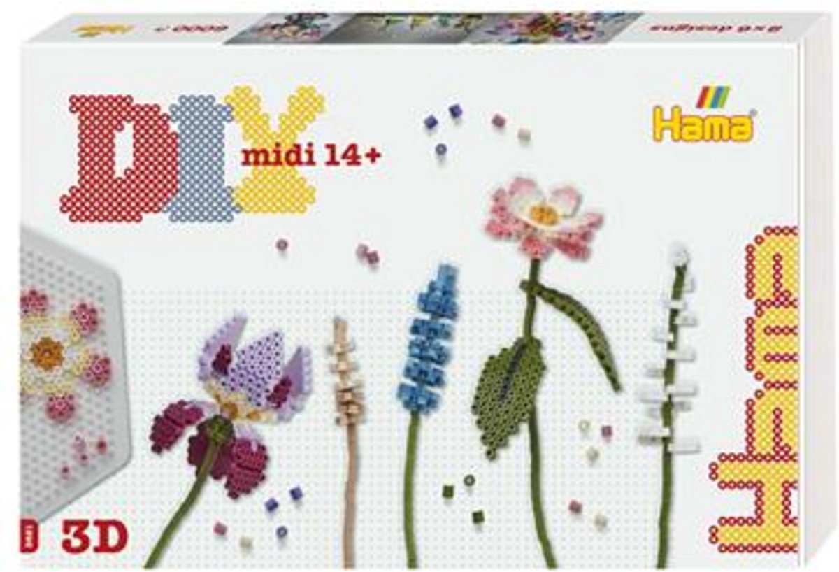 Hama midi diy art bloemenboeket (6.000st.)