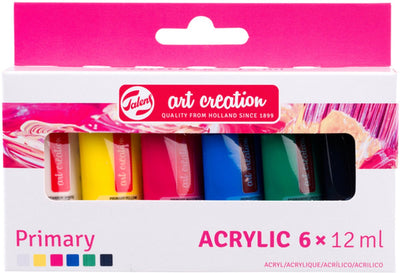 Talens art creation acrylverf set primary | 6 x 12 ml