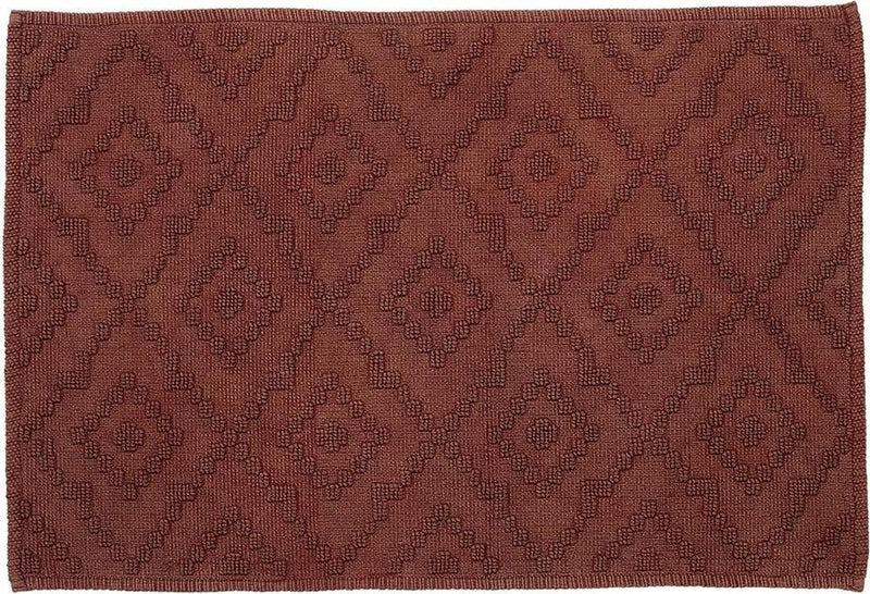 Sealskin - aztec badmat 60x90 cm - katoen - donkerroze