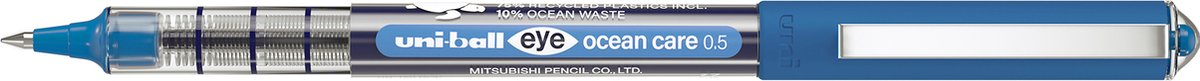 Uni-ball eye ocean care roller, schrijfbreedte 0,3 mm, blauw 12 stuks