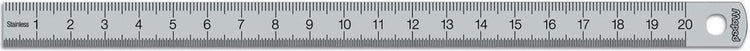 Maped office stalen 20 cm liniaal met gegraveerde maatverdeling