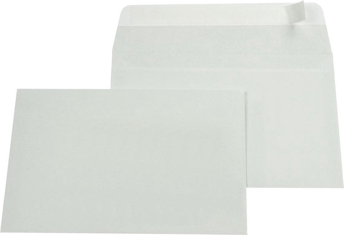 Gallery witte enveloppen - 114 x 162 mm - 500 stuks