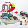 Abrick ecoiffier garage met transporter en auto's