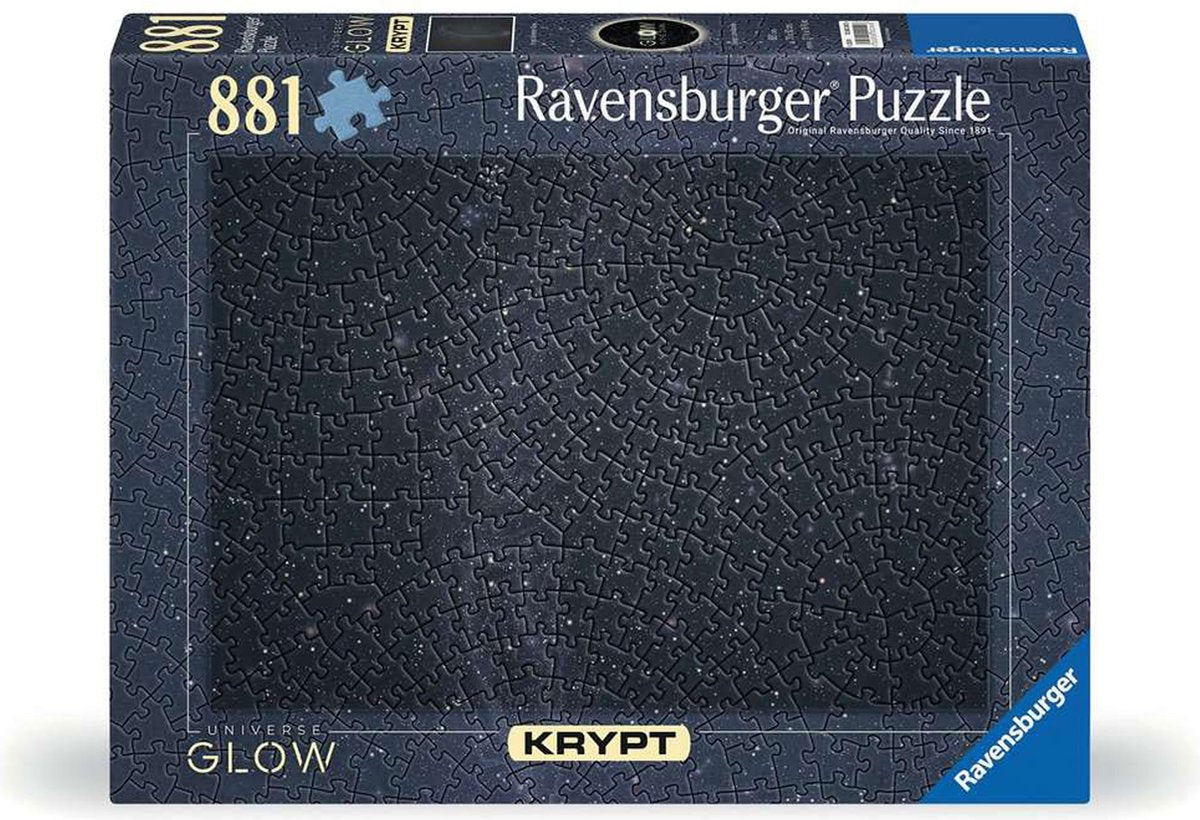 Ravensburger legpuzzel krypt universe glow 881 stukjes glow-in-the-dark.